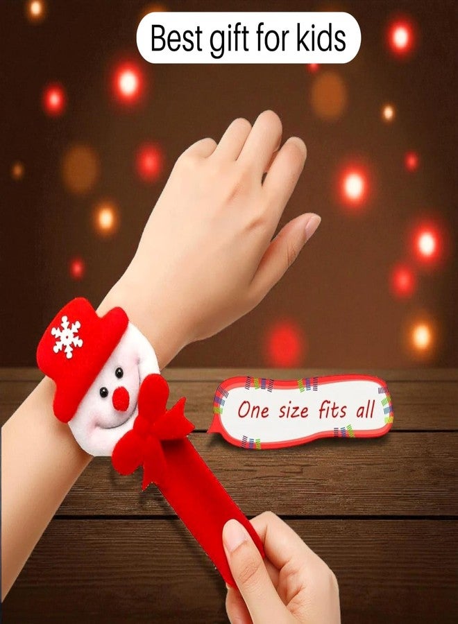 AMYCAUR Merry Christmas Hand Slap Wristbands for Kids, Girl & Boy, Adults Slap Bands are Perfect for Christmas Parties, Birthdays, and New Year Celebrations Return Gifts for Kids (12 Pcs) - Image 3